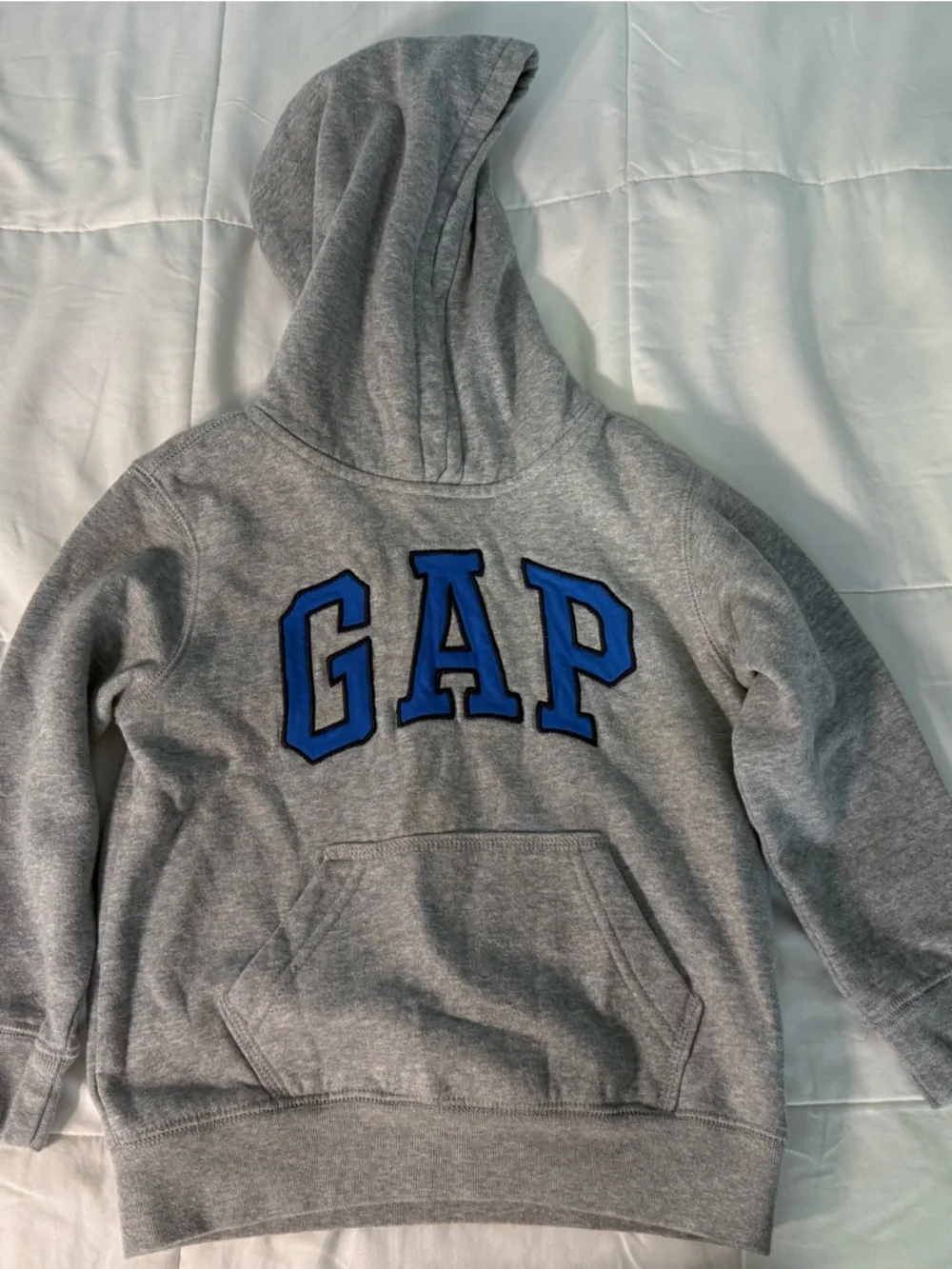 Gap Hoodie Sweatshirt Boys Gray Fleece Lined